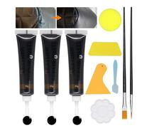 Kit Riparazione Pelle Nero 60g, Stucco per Pelle Nero, Ripara Ecopelle