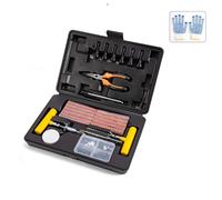 KIT RIPARAZIONE PER GOMME AUTO DA 100 PEZZI TUBLESS EMERGENZA VALIGETTA CTC-856
