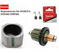 Kit riparazione per rotore MAKITA DDF482 DHP482 - giogo - spazzole ricambi or...