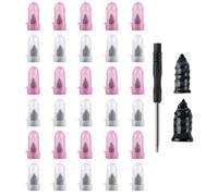 Kit riparazione pneumatici 40/80/120 pezzi chiodi in gomma con cacciavite, piccole e grandi, kit di riparazione foratura per auto, moto, moto (40 pezzi)