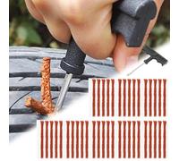 Kit Riparazione Pneumatici Auto,40pcs Strisce Riparazione Pneumatici,Strisce Riparazione Pneumatici Tubeless,Kit Gomma Cancellare Strumento Recupero Rapido Auto