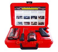 Kit riparazione pneumatici auto e moto ripara forature in valigetta TECH 215