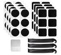 Kit Riparazione Pneumatici Bici[52 in 1],Toppe Autoadesive per Riparazione Forature Bicicletta, Kit di Riparazione Camere d'Aria, Toppe Autoadesive per Riparazione delle Camere d'Aria di Biciclette