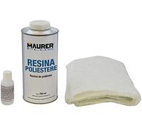STUCCO per VETRORESINA IN KIT Resina + Lana di vetro + Catalizzatore MAURER PLUS