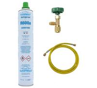 KIT RIPARAZIONE RICARICA FRIGO FREEZER CONGELATORE R600A R600 RUBINETTO FRUSTA