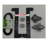 Kit riparazione trattorino rasaerba Twincut 92 mozzi lama cinghia GGP 17-450