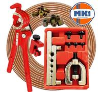 Kit Riparazione Tubo Freno Fai da Te 0.5cm Rame a Zampa + Lama + 12 Metrico Nuts