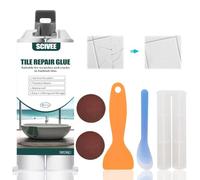 Kit Riparazione Vasca da Bagno Bianco,Kit Riparazione Ceramica Lavandino,Ripara Smalto Vasca da Bagno,Pasta per Riparazione Ceramica,Kit Riparazione Piastrelle Impermeabil per Graffi,Crep(100g)