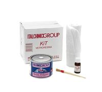 Kit Vetroresina Poliestere Bicomponente Italchimici con lana di vetro