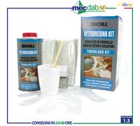 Kit Riparazione Vetroresina Completo Di Vetro e Dosatore 750ml Sigill
