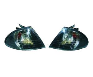 Kit ripetitore indicatori di direzione fumé per Bmw Serie 3 E46 Berlina e Tou...