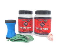 KIT RIPRISTINO FANALI PROFESSIONALE CON PASTE ABRASIVE CRYSTALUX LUCIDATURA FARI