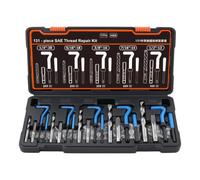Kit Ripristino Filettature Metrico/Imperiale Portatile Manuale Robusto in | Set Inserti Filettati Punte da Trapano e Maschi Per filetti spanati danneggiati auto e metalli idraulica cilindr