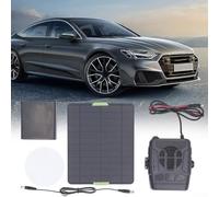 Kit riscaldatore a pannello solare da 20 W, riscaldatore monocristallino portatile con doppia uscita USB e vano batteria, per campeggio, camper, riscaldamento all'aperto