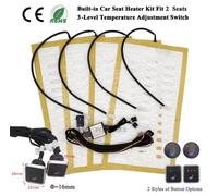 Kit Riscaldatore Sedile Auto Universale 12V 2 Posti Con Interruttori 3 Livelli