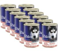 Kit Risparmio 12x400G Virtus Protein Selection Paté Compatto Dog MANZO