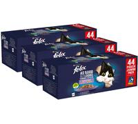 Kit Risparmio 132x85G Felix Cat Ghiottonerie Multipack Mix di Gusti MIX CARNE E PESCE