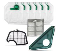 Kit Risparmio 14 Pezzi Compatibili con Folletto VK140 | Set Ricambi con 6 Sacchetti, 6 Profumatori 6, 1 Filtro Griglia Motore, 1 Sottospazzola | Soluzione Smart Tutto-in-Uno