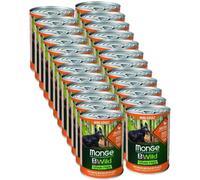 Kit Risparmio 24x400G Monge Dog Bwild ADULT ANATRA E ZUCCA