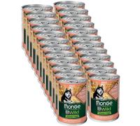 Kit Risparmio 24x400G Monge Dog Bwild ADULT SALMONE E ZUCCA