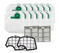 Kit Risparmio 26 PZ per Folletto VK140 12 Sacchetti 12 Profumini 2 Griglie