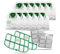 Kit Risparmio 26 PZ per Folletto VK200, 12Sacchetti 12Profumatori 2Griglie | Set Ricambi Compatibili per Folletto | Soluzione Smart Tutto-in-Uno per Casa Sempre Pulita e in Ordine
