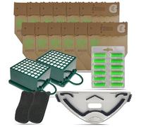Kit Risparmio 29 Pezzi Compatibili per Folletto VK 131 | Set con 12 Sacchetti, 12 Profumatori, 2 Filtri HEPA, 2 Filtri Antiodore, 1 Sottospazzola | Soluzione Smart Tutto-in-Uno