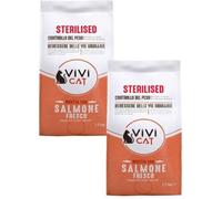 Kit Risparmio 2x1.7KG Vivi Cat STERILISED SALMONE FRESCO