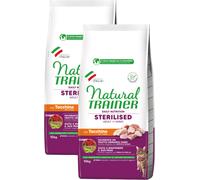 Kit Risparmio 2x10KG Natural Trainer Gatto Sterilised TACCHINO
