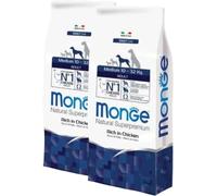 Kit Risparmio 2x12KG Monge Natural Superpremium Adult Medium con Pollo 2x12KG
