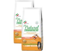 Kit Risparmio 2x12KG Natural Trainer Sensitive No Gluten Mature Dog Medium Maxi Salmone SALMONE