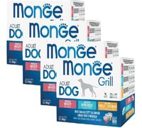 Kit Risparmio 48x100G Monge Dog Grill Busta MANZO MERLUZZO POLLO