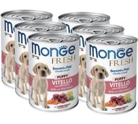 Kit Risparmio 6x400G Monge Dog Fresh PUPPY VITELLO