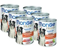 Kit Risparmio 6x400G Monge Dog Fresh SENIOR TACCHINO