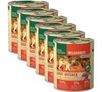 Kit Risparmio 6x800G Real Nature Wilderness Dog CONIGLIO CON CANGURO E MANZO