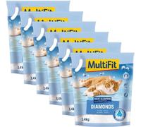 Kit Risparmio 6x8L Multifit Lettiera Cat Assorbente DIAMONDS
