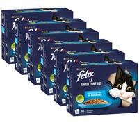 Kit Risparmio 72x85G Felix Le Ghiottonerie Cat Busta Multipack MIX PESCE