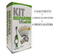 KIT RISPARMIO SACCHETTI PER FOLLETTO ASPIRAPOLV. MODELLI VK140 E VK150 NUOVO