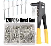 Kit rivettatrice 116pz inserti rivetti filettati pinza M3 M4 M5 M6 M8 M10 M12