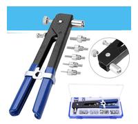 KIT RIVETTATRICE 86pz per rivetti inserti filettati filetti pinza M3 M4 M5 M6 M8