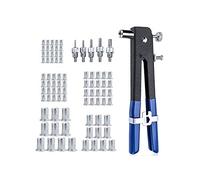 Kit Rivettatrice Inserti Filettati con 86pz 5 adattatori 4/5/6/8mm Dadi Rivetti M3 M4 M5 M6 M8 Professionale Pinza Manuale Rivetti Filettati Riparazione Auto Rimorchi Mobili ergonomica DR