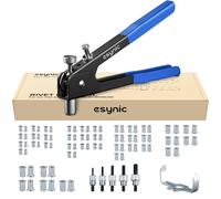 Kit Rivettatrice per Inserti Filettati Con 86Pz Dadi per Rivetti(M3 M4 M5 M6 M8)