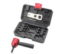 Kit rivettatrice pneumatica elettrica resistente con teste di conversione multiple M2-M8 M2-M10 per rivetti e dadi e custodia portatile rosso e nero (M3-M8)