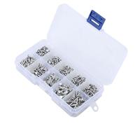 Kit Rivetti in Alluminio Massiccio M2 500 Pezzi Testa Svasata Piatta con Dadi Lunghezze 3/4/5/6/8/10/12/14/16/18mm per Riparazioni Auto e Industria Meccanica