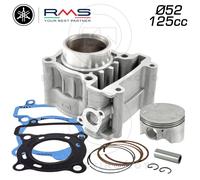 KIT RMS GRUPPO TERMICO CILINDRO PISTONE D. 52mm YAMAHA X-CITY 125 2009 2010