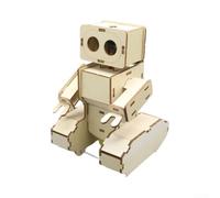 Kit robot in legno da costruire per bambini dai 8 anni in su per legno | Principio di memoria a molla, ingranaggio a camme, conversione di energia, interattivo, educativo