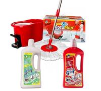 KIT ROTOMOP + DETERGENTE MULTIFUNZIONE 1lt + DETERGENTE MULTIFUNZIONE profumo di Talco 1lt - 5IN1 Pavimenti Brillanti, Cucina, Mobili, Vetri