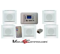 KIT RTS PER FILODIFFUSIONE MY HOUSE DA INCASSO CENTRALE AUDIO 20W - 5 DIFFUSORI