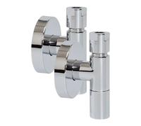 Kit Rubinetti sottolavabo Luxor a squadra con asta fissa 1/2 Cromato 70972101CC