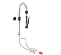 Kit rubinetto miscelatore professionale a pedale pavimento cucina ristorante alb